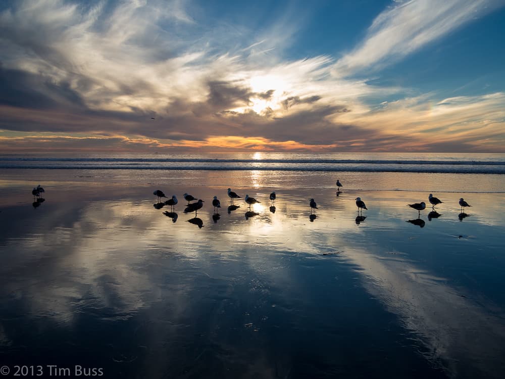 Moonlight Beach, Encinitas to Beacon's. January 18, 2014
