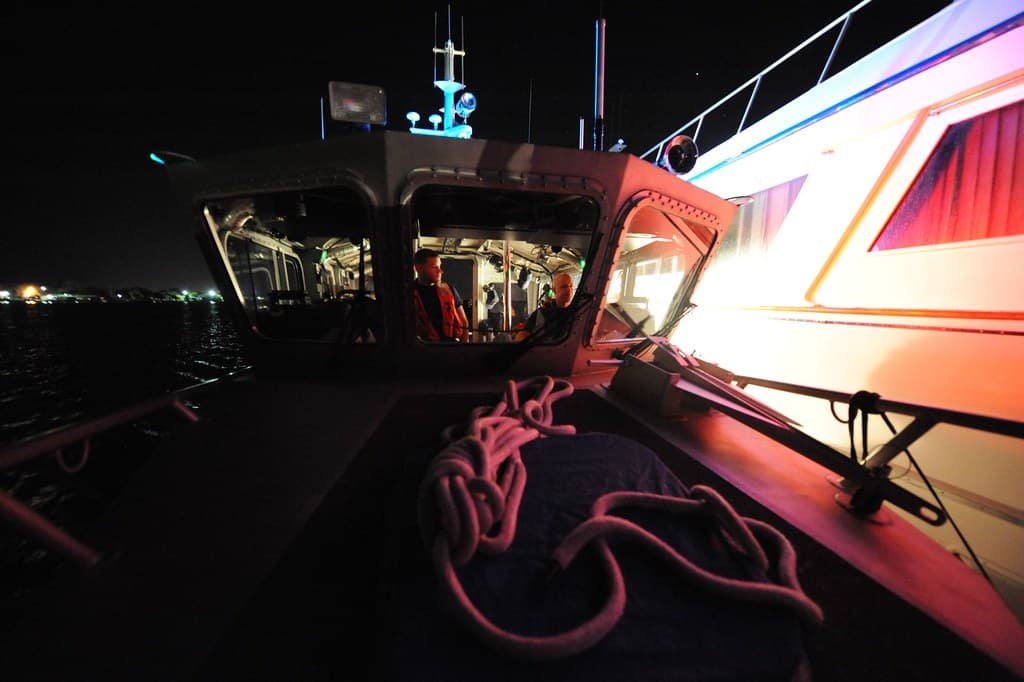 Coast Guard tows disabled yacht Belle Amie
