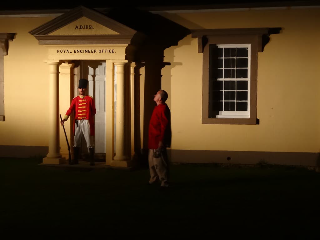 Sound and Light Show on Norfolk Island telling tales of the convict era.