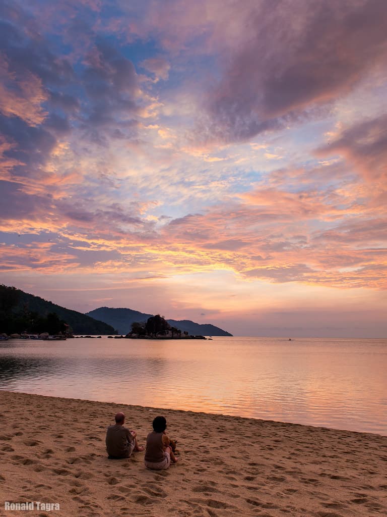 Sunset in Batu Ferringhi Beach