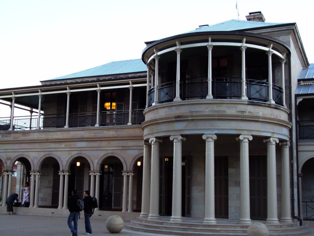 Brisbane. Old Government House in brisbane with its semi circular shape.