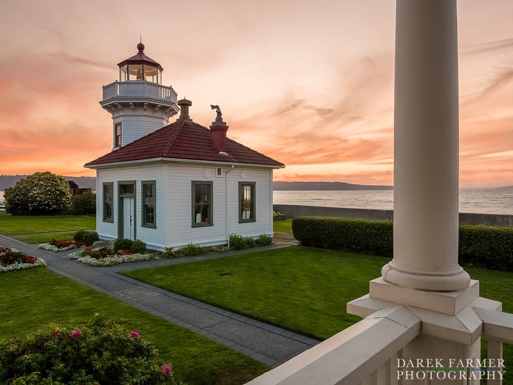 Mukilteo Lighthouse at Sunset