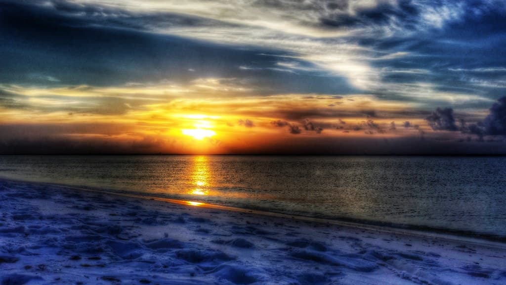 Pensacola Beach soundside sunset