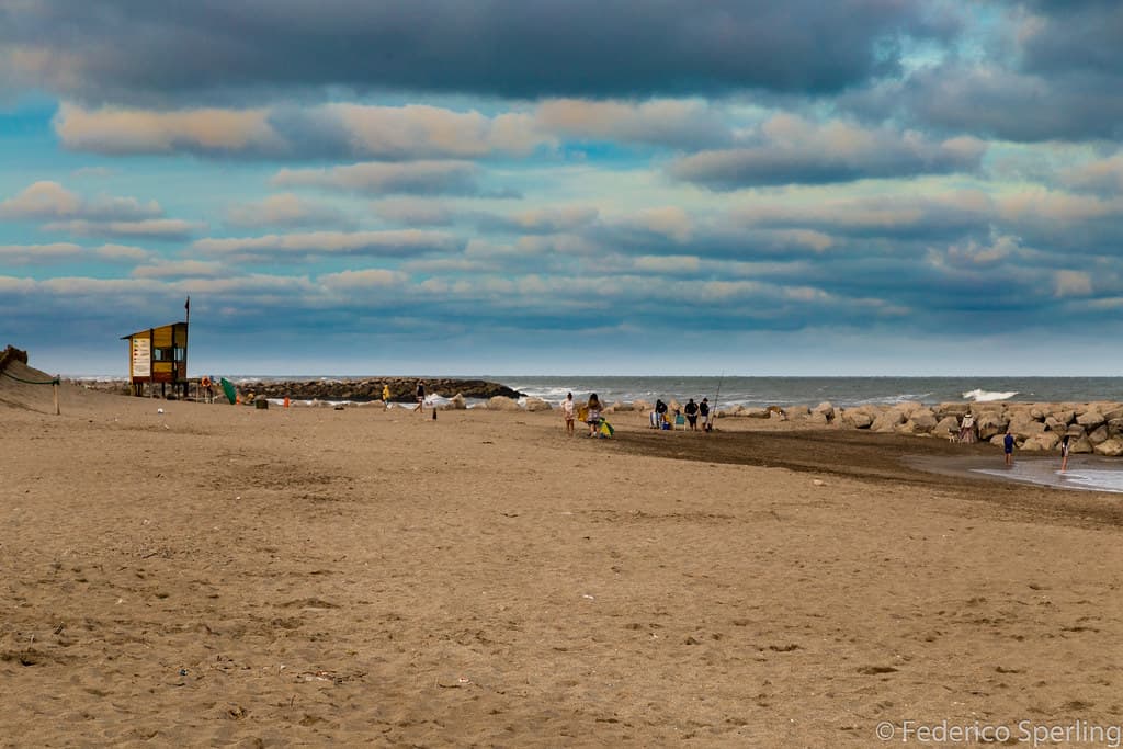 Coold day in the beach