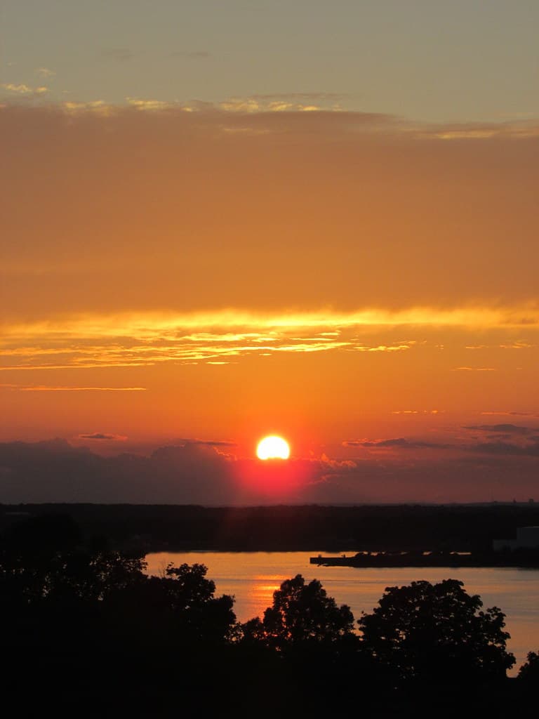 Solstice sunset, 6/21/2015 JFK Park, Fall River, Ma
