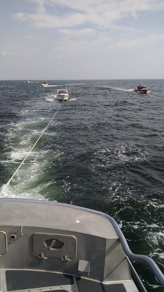 Coast Guard rescues 6 from sinking boat off Sea Grit, NJ