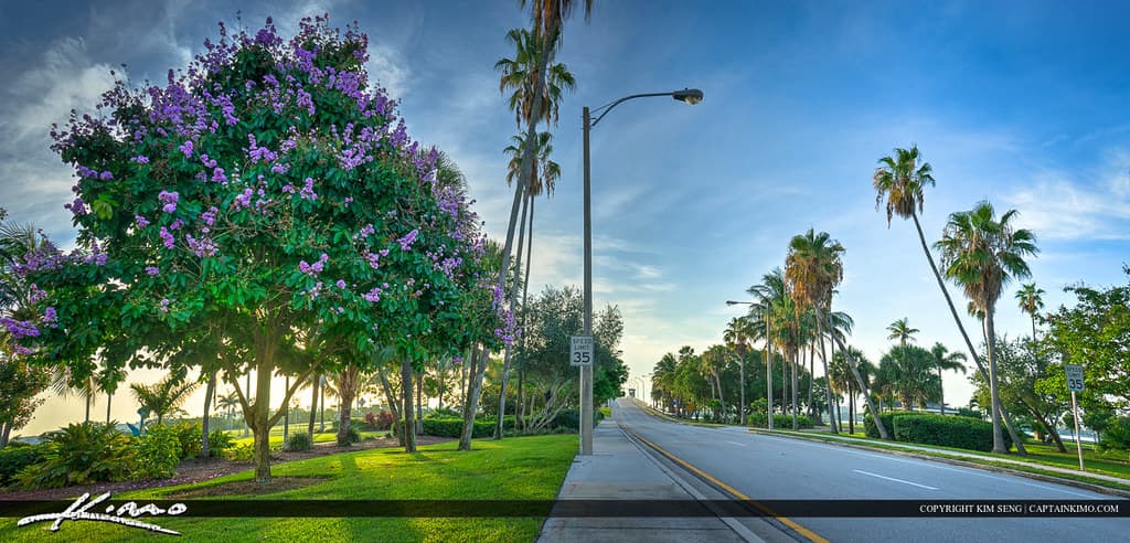 Beach Road at Bryant Park Lake Worth Florida
