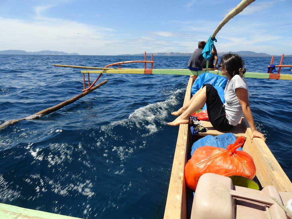 Outrigger Canoe to Pulau Bangka, Sulawesi