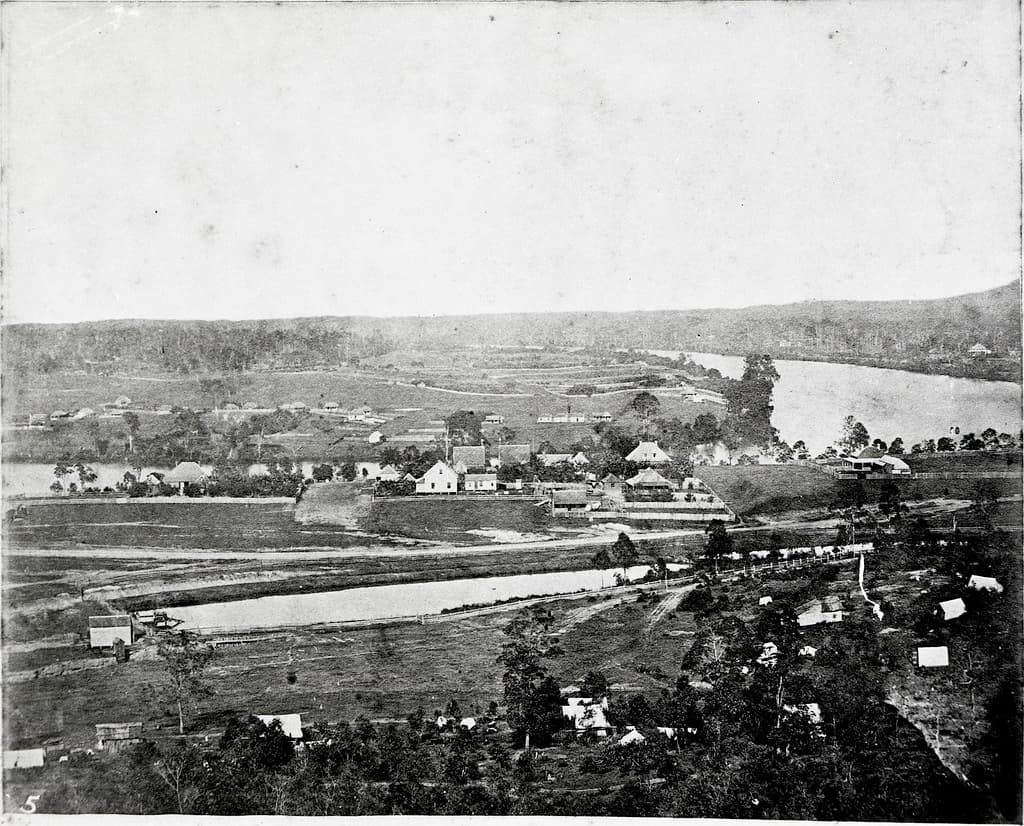 View of Brisbane, 1860.