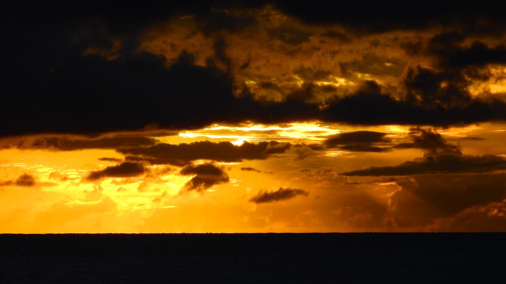 Sunset from Waiohuli Beach