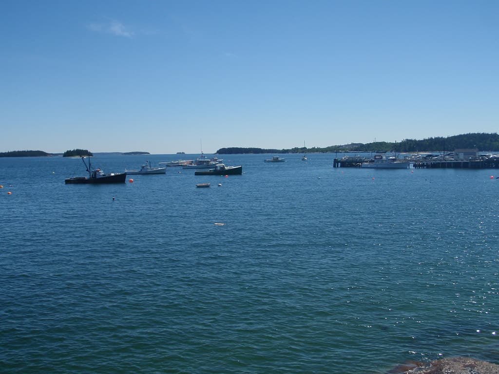 Deer Isle Causeway Beach and View