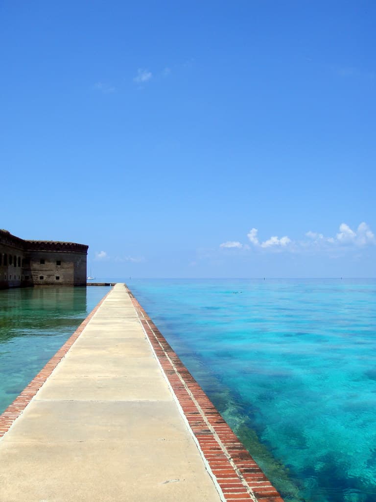 Fort Jefferson moat wall