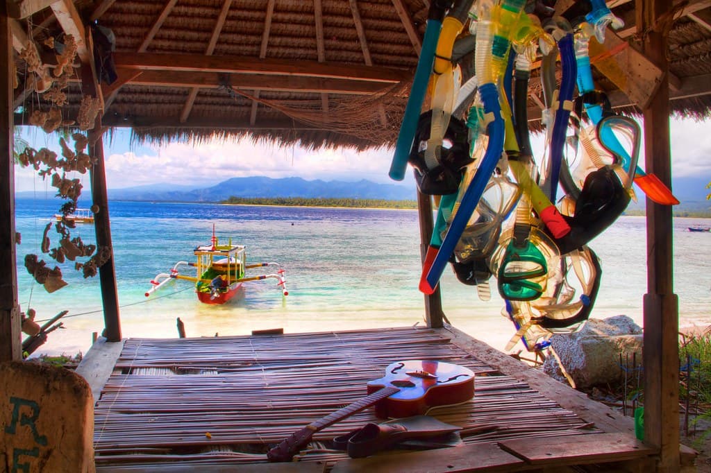 Relaxation Accoutrement.  Gili Islands, Lombok, Indonesia 2010