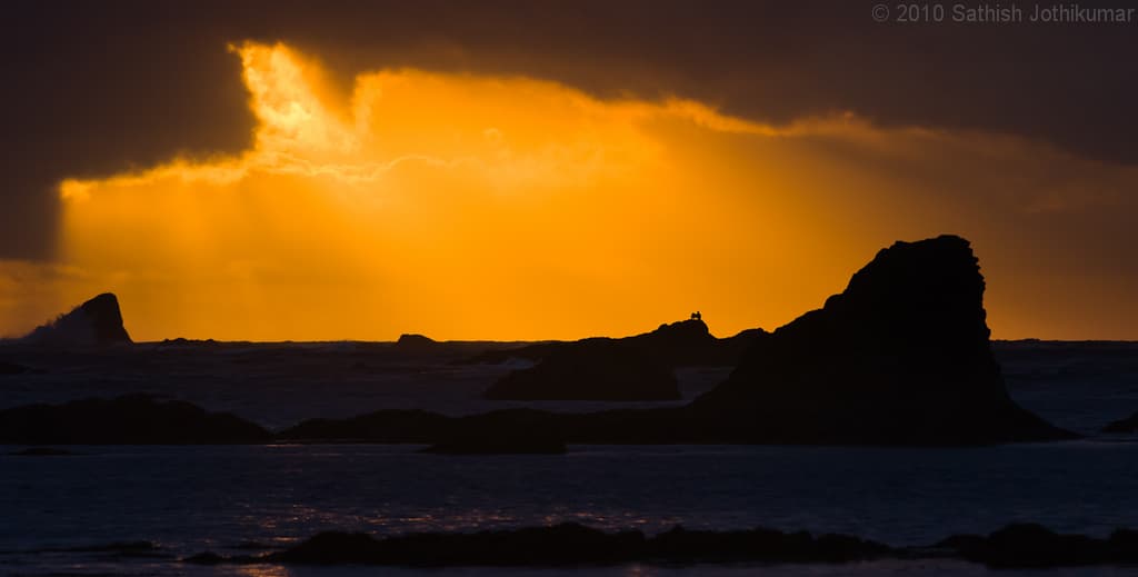 Sunset with the Stacks