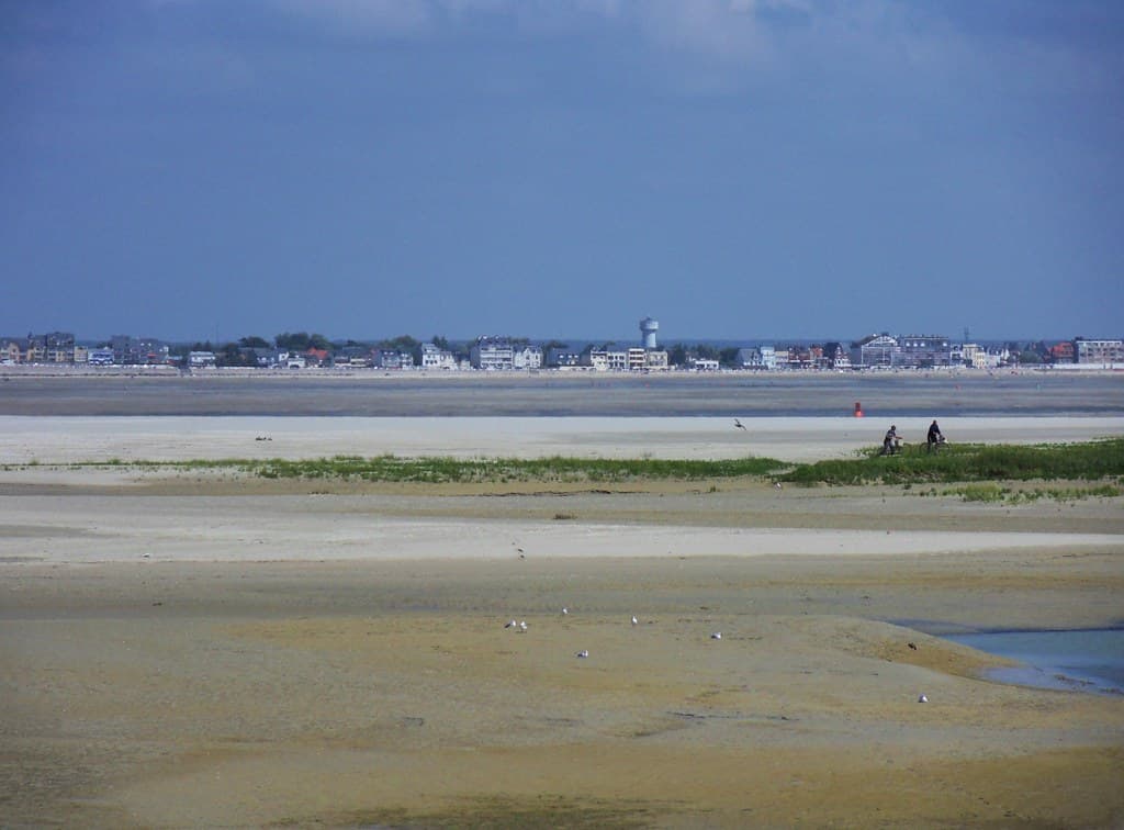 Une Vue sur Le Crotoy a partir du Hourdel,Somme-France