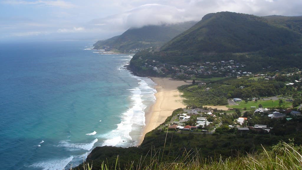 Stanwell Park from Bald Hill Lookout, Stanwell Tops, New South Wales, Australia