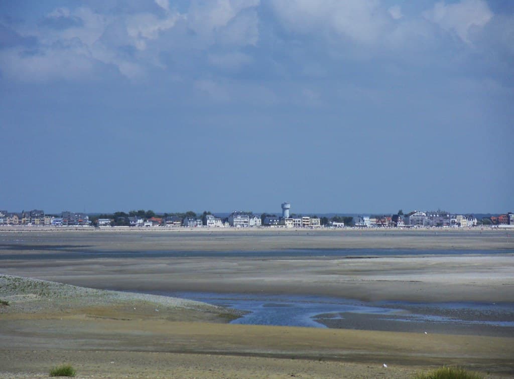 Une Vue sur Le Crotoy a partir du Hourdel,Somme-France