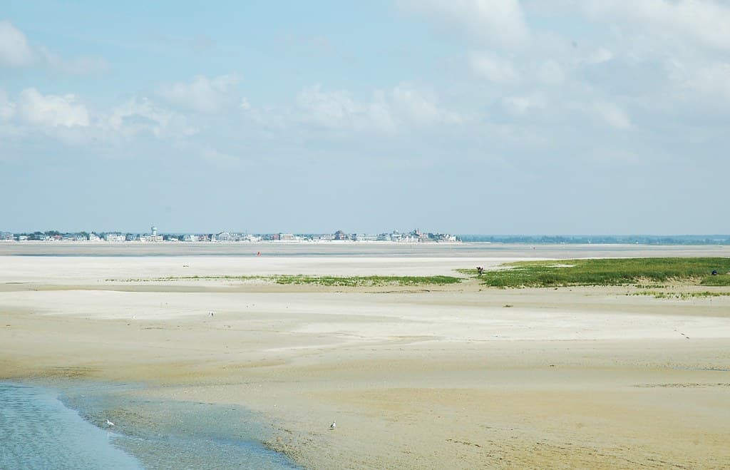 Une Vue sur Le Crotoy a partir du Hourdel,Somme-France
