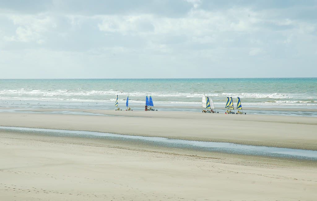 Les chars a voiles,plage de Quend Plage,Somme
