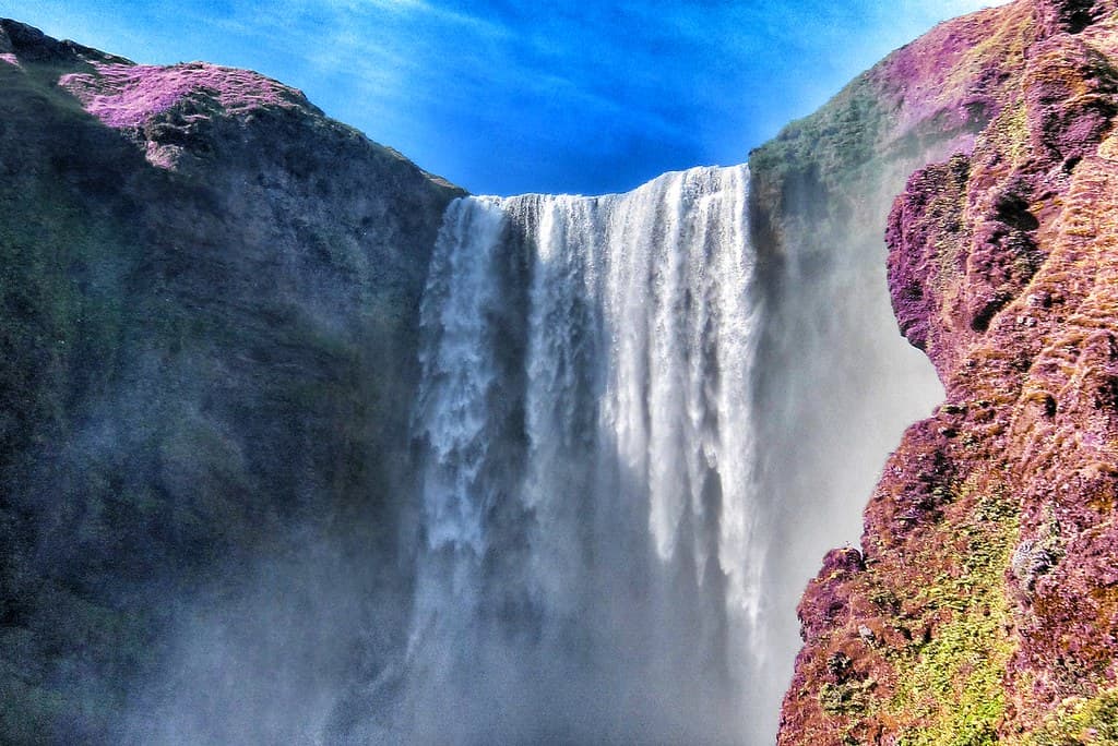 Iceland ~ Landmannalaugar Route ~  Ultramarathon is held on the route each July ~ Waterfalls