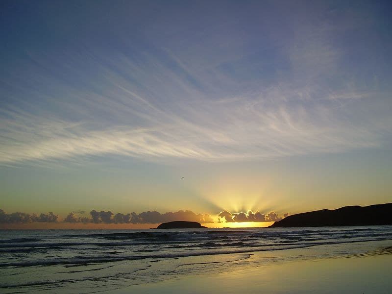Dawn today at Sandy Beach