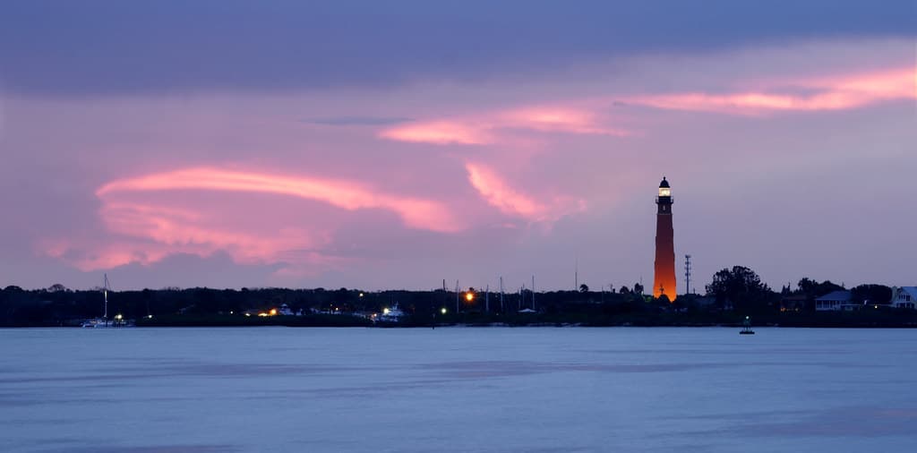 A pink ribbon at Ponce Inlet.