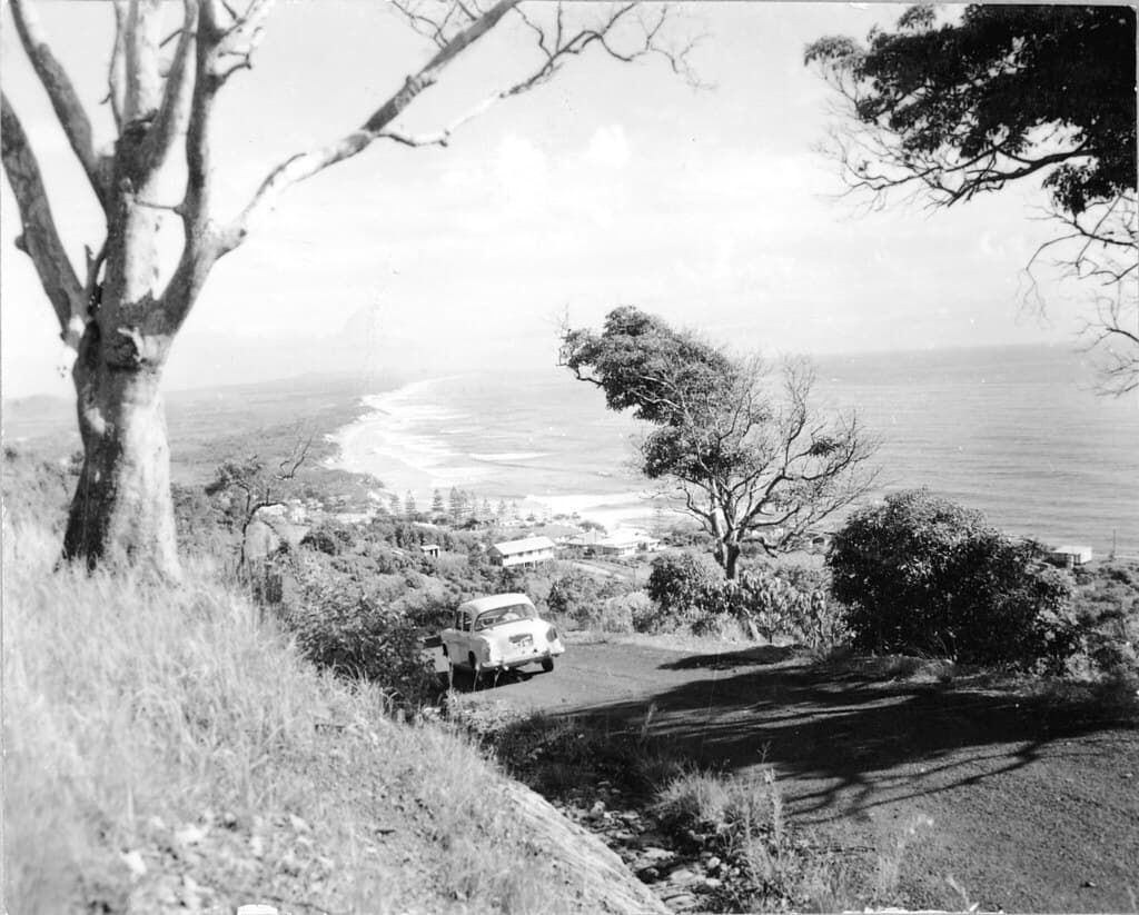 The road into Coolum, 1959