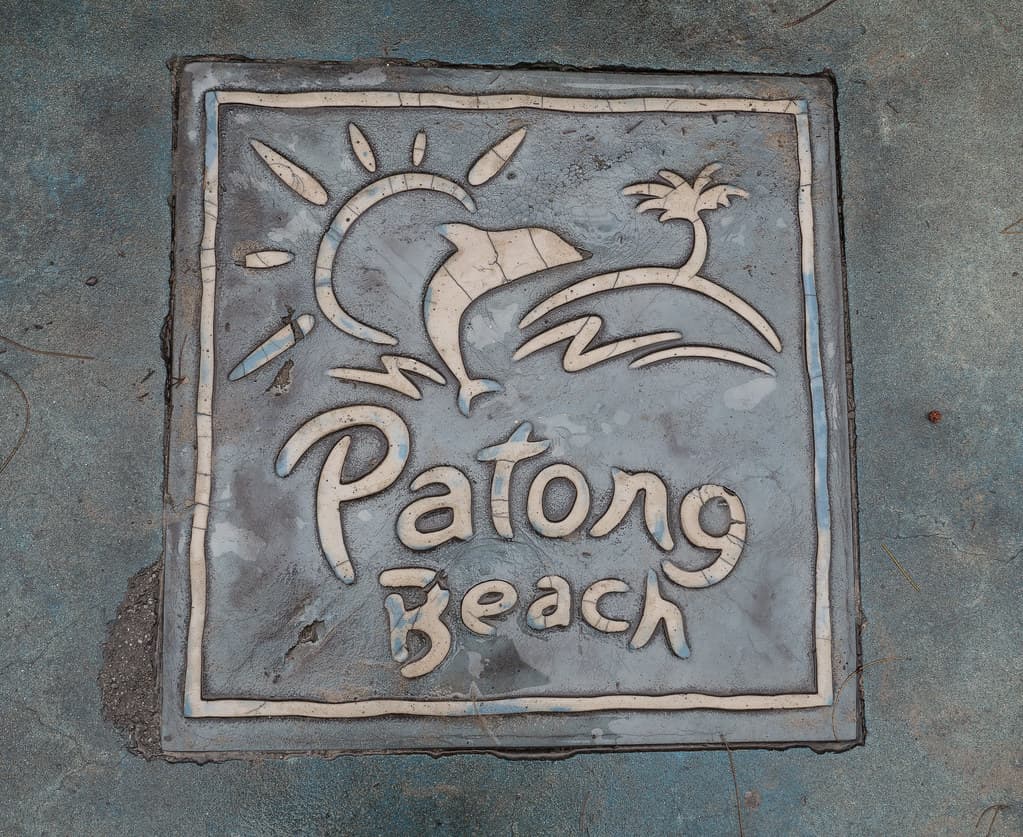 Baldosa en Patong Beach, Phuket, Tailandia