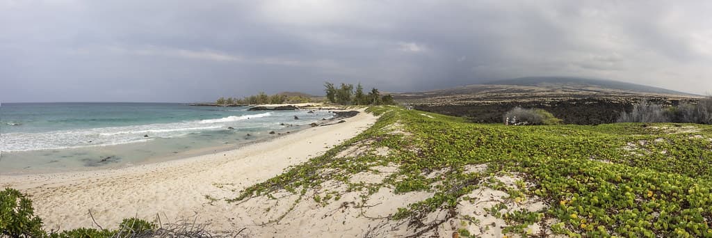 Makalawena Beach in Kona area of island of HI pano1 11-21-16