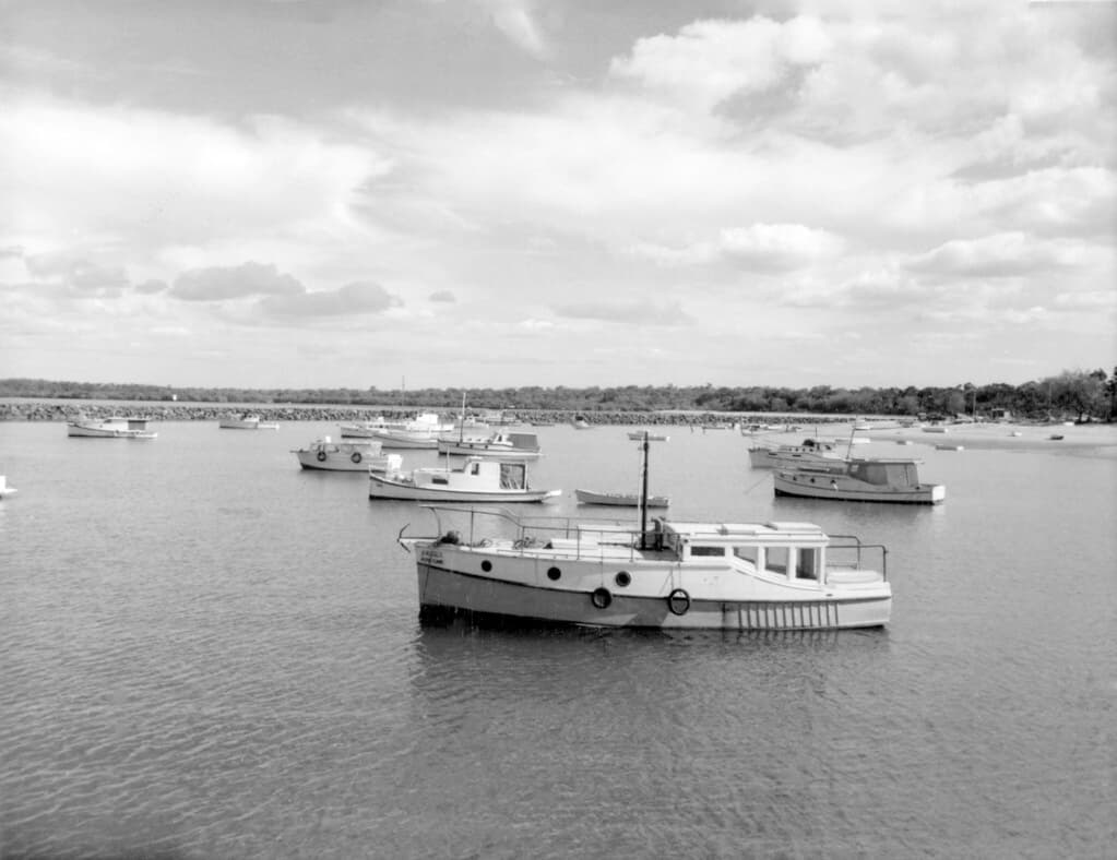 Boat harbour, Urangan, Hervey Bay, July 1970
