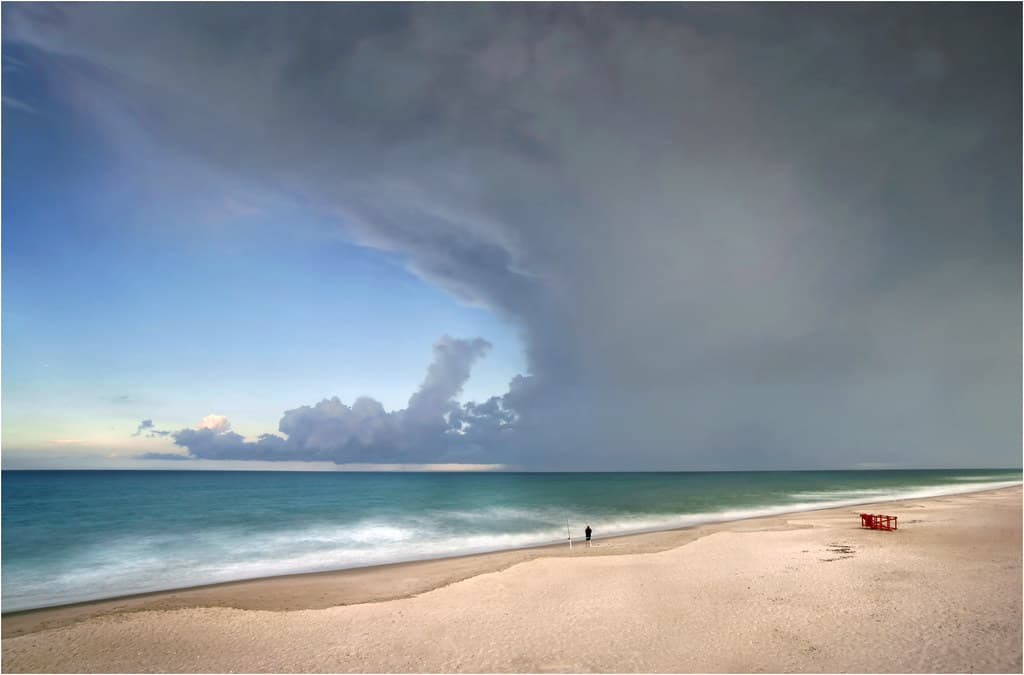 Early evening thunderstorm.