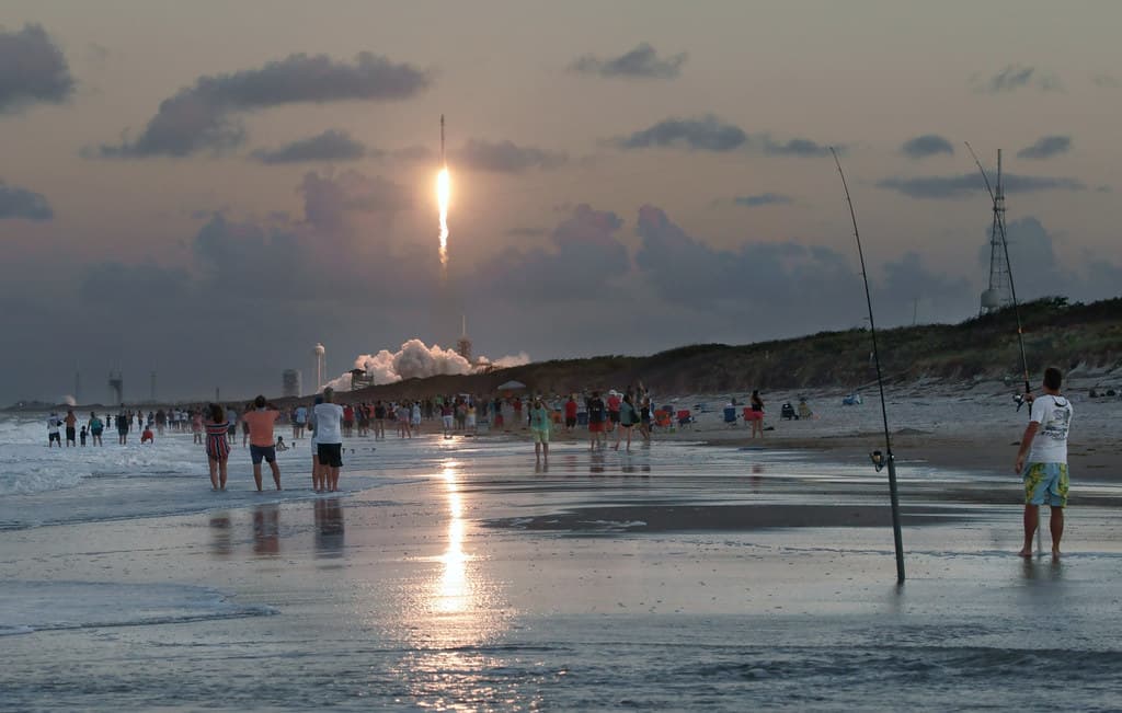 Launch evening at Playalinda Beach.