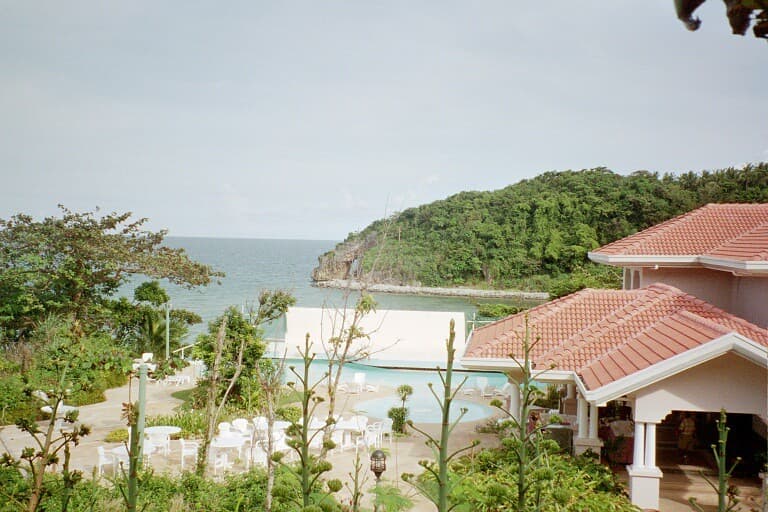 View from the private golf club