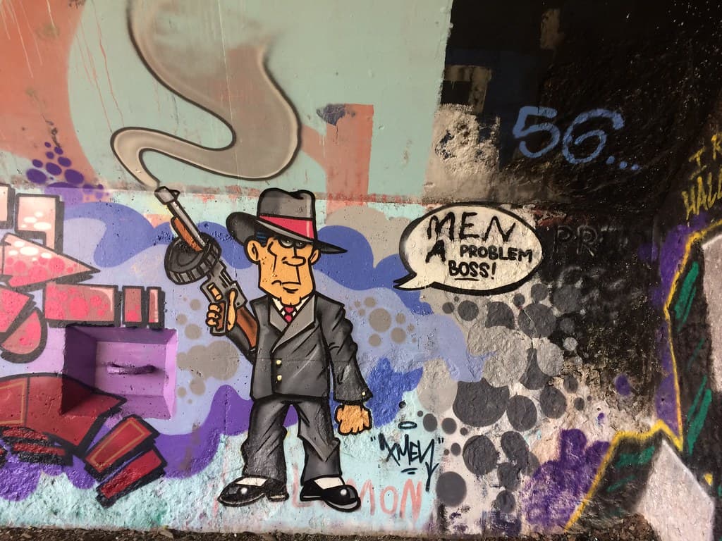 Sacred & Profane Festival • 2017 graffiti :: Men: A Problem, Boss
