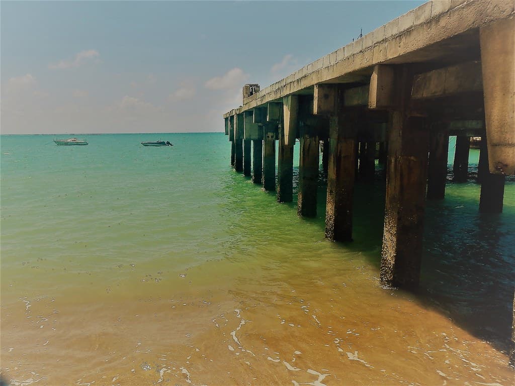 Pier na de praia Tamandaré (Pernambuco)