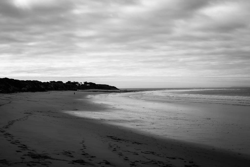 On the beach
