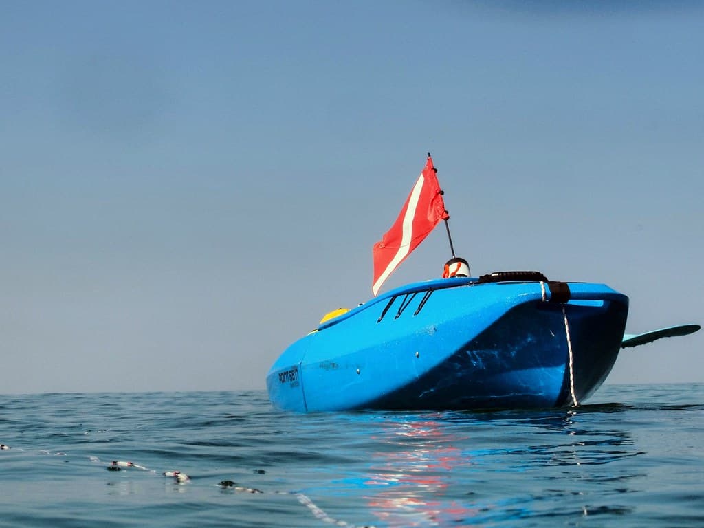 Chubby Blue Boat off Grayton Beach