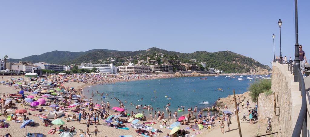 Playa Grande, Tossa de Mar, España