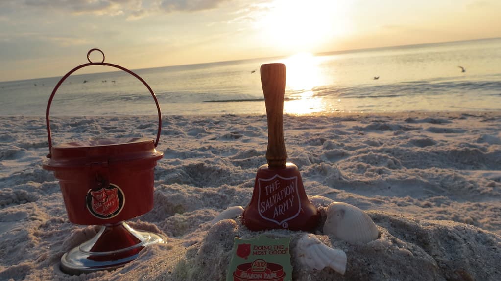 Delnor-Wiggins Pass State Park at Sunset with the Red Kettle