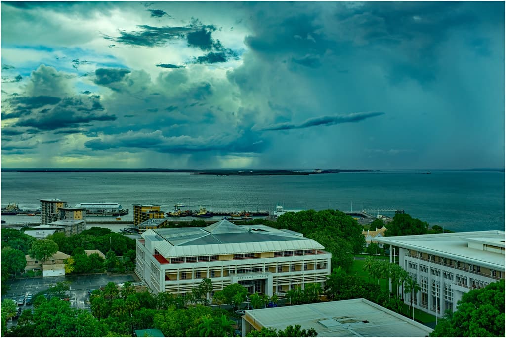 Darwin Harbour 3 pm storm