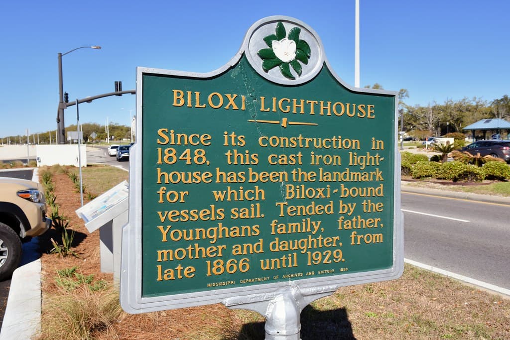 Biloxi Lighthouse Sign