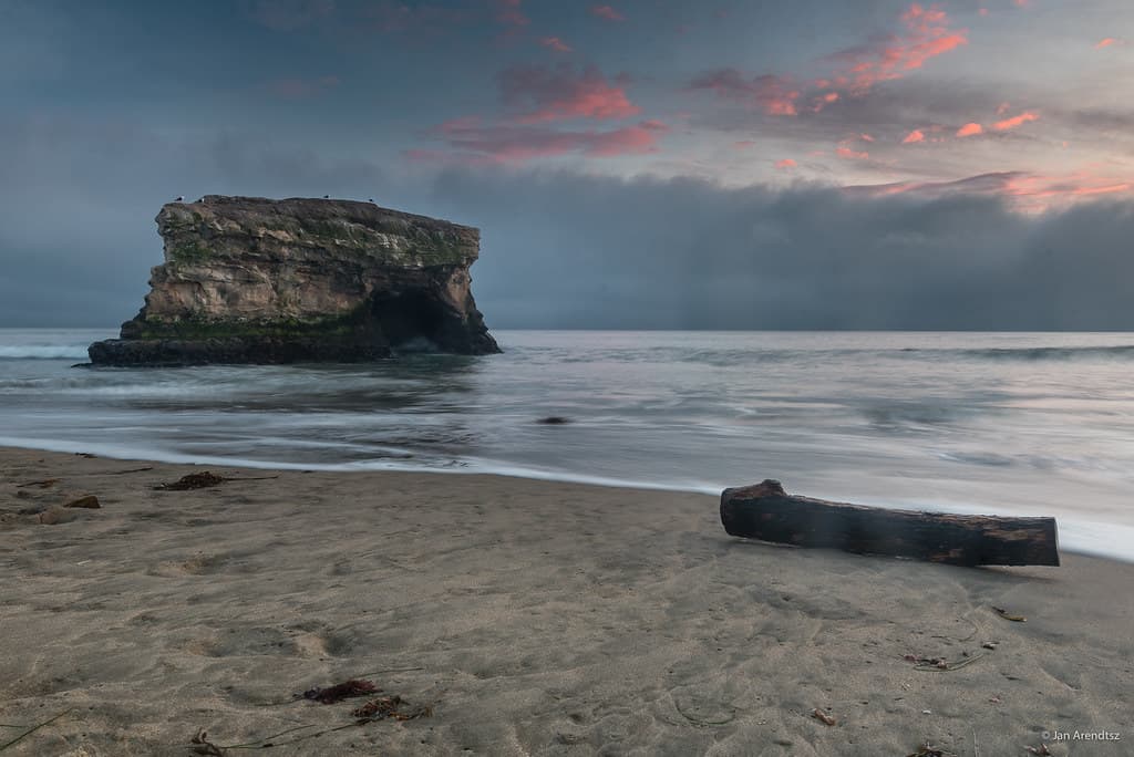 Natural Bridges Arch at Sunset