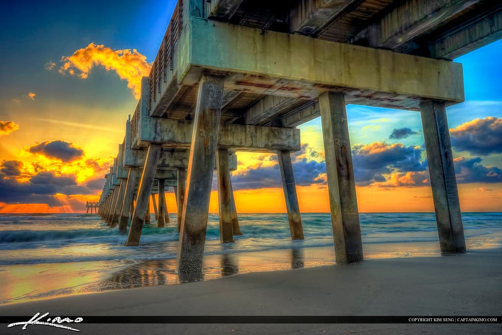 Juno Beach Pier at Sunrise