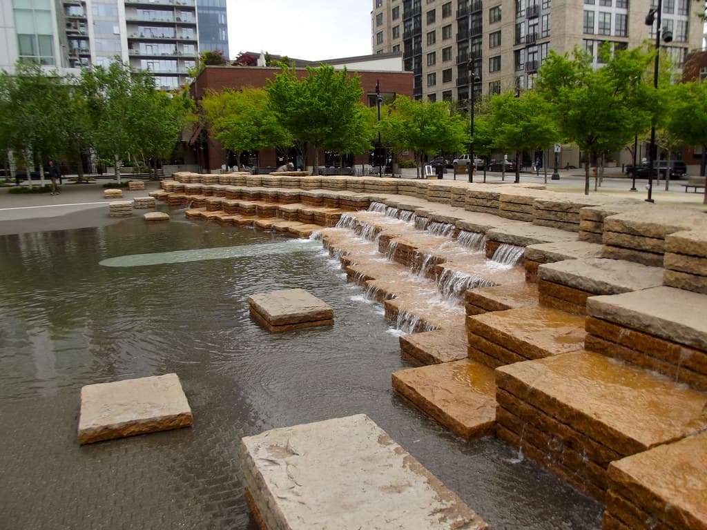 Man-made ‘tidal pool’ at Jamison Square