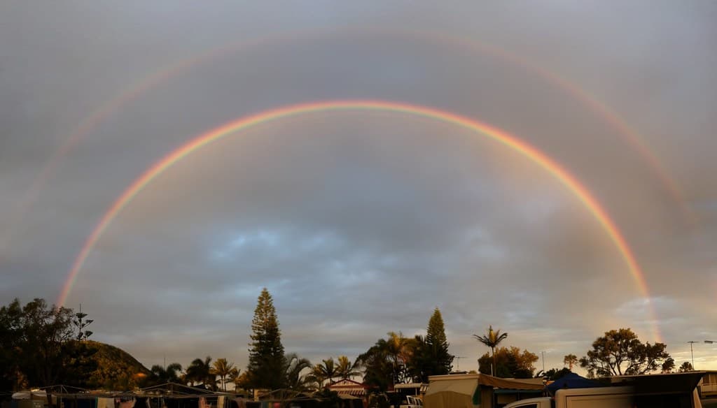 Panorama of Double Rainbow
