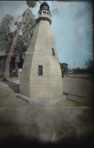 Main Buffalo Lighthouse replica, Lake Havasu City, Arizona USA