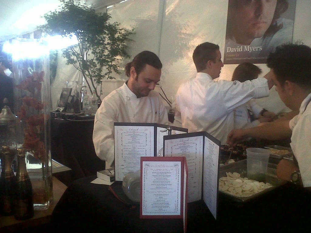 Chef David Meyers of Comme Ça at Pebble Beach Food & Wine's Grand Tasting