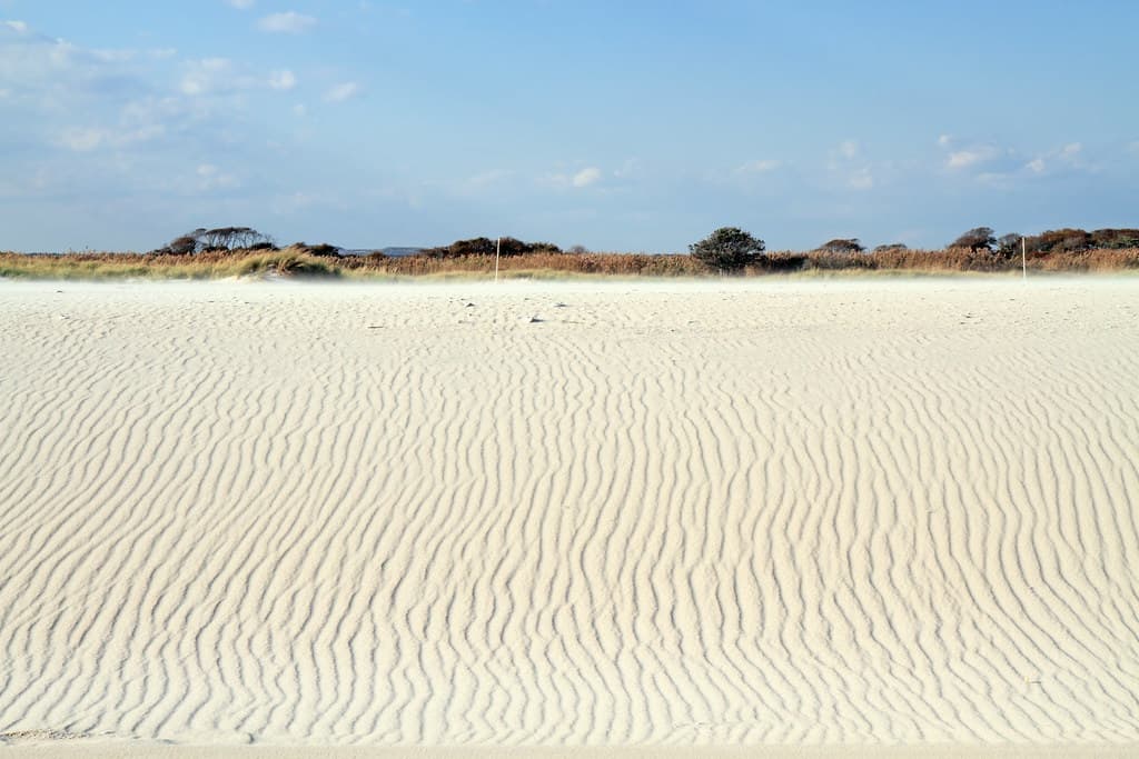 Wind Generated Ripples on Beach
