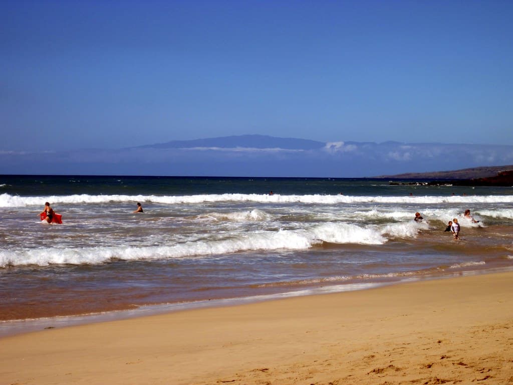Maui from Hapuna Beach Park, Hawai'i