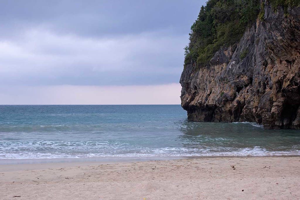 Cloudy Day on Beach